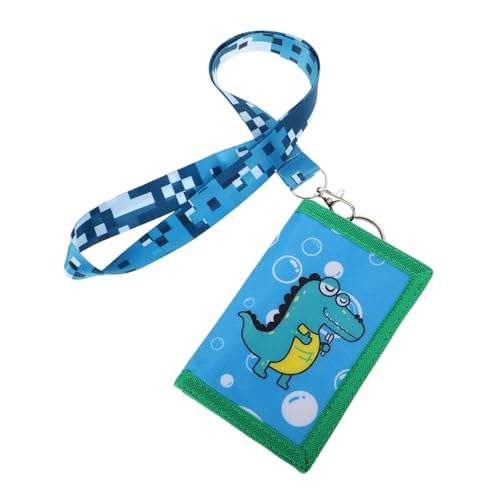 Angoily Cartoon Geldbörse für Jungen Canvas Geldbeutel Krokodil Design mit Mehreren Fächern für Kinder von Angoily