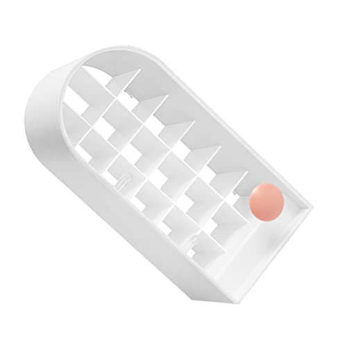 Angoily Home Shop Lippenstifthalter Mit 18 Fächern Weißer Lippenstift-organizer Deckel Make-up-aufbewahrungsregal Trennwand von Angoily