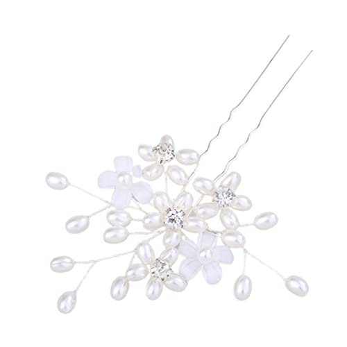 Angoily Diamant-Blumen-Haarnadel Haarschmuck aus Strass florale Haaraccessoires chinesische haare Tiara Haarspangen Hochzeit Haargabel Haarstock Ziemlich Kopfbedeckung Zubehör Braut Kupfer von Angoily