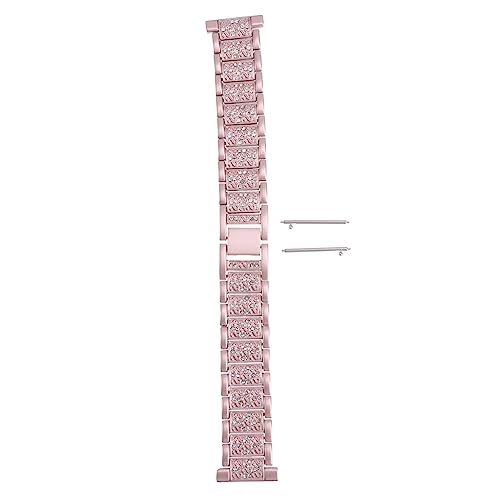 Angoily Ersatzband Ansehen Smarte Uhren Bands Edelstahl Riemen Armband Für Frauen Ersatzbänder Uhrenarmband Aus Legierung Gurt Uhrarmband Metall Zubehör Rosa Rostfreier Stahl Fräulein von Angoily