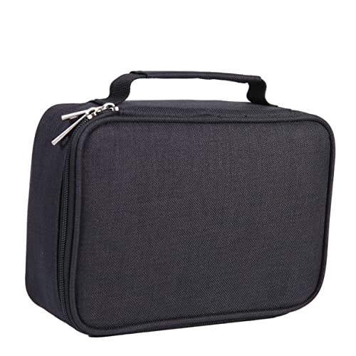 Angoily Federmäppchen Schwarz Quadratisches Design Multifunktionale Bleistiftbox für Künstler Hohe Kapazität Geeignet für Buntstifte Gelstifte und Mehr für Schule und Büro von Angoily