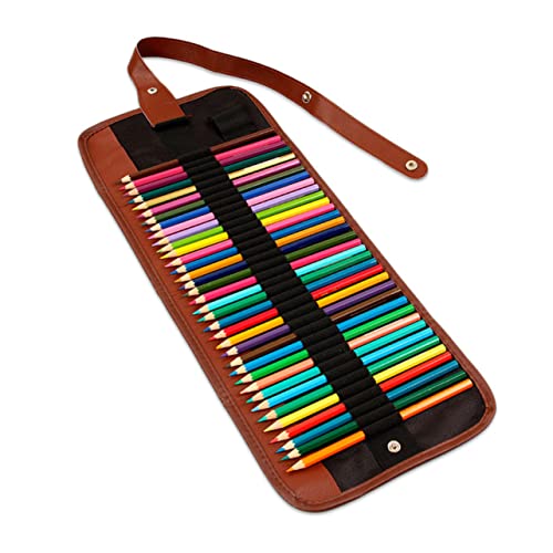 Angoily Stiftehalter Canvas Mit Fächern Buntstifte Organizer Für Künstlerbedarf Platzsparend Und Leicht Für Schule Und Kreative Projekte von Angoily