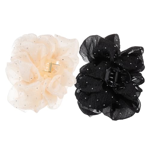 Angoily 2stücke Chiffon-haarklammer Für Frauen Große Haarklammern Aus Leichtem Material Haarklammern Für Dünnes Und Dickes Haar Haar-accessoires Für Styling Angoily 2stücke Chiffon-haarklammer Für Frauen Große Haarklammern Aus Leichtem Material Haarklammern Für Dünnes Und Dickes Haar Haar-accessoires Für Styling von Angoily