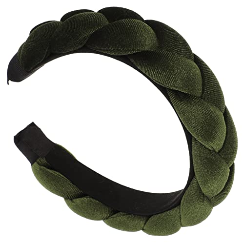 Angoily Geflochtenes Stirnband Breite Stirnbänder Beauty-stirnband Stirnband Für Damen Hautpflege-stirnband Spa-dekor Tiara Herbst Und Winter Ausgabekarte Mädchen Stoff von Angoily