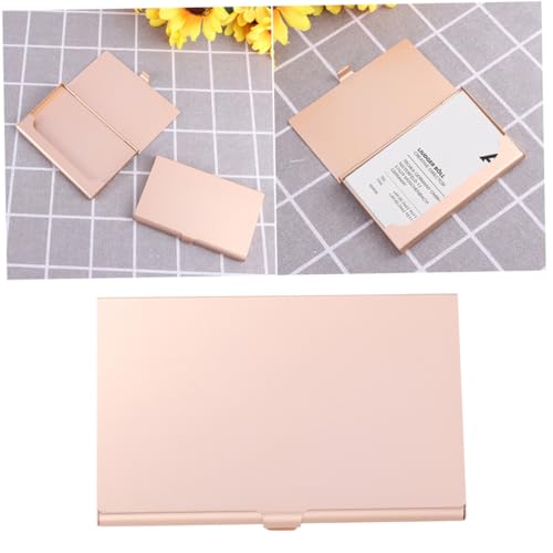 Angoily Businesstasche Metalltasche Namenshalter Halter Für Business Business Organizer Kartenetui Desktop-namens-Organizer Aus Aluminiumlegierung von Angoily