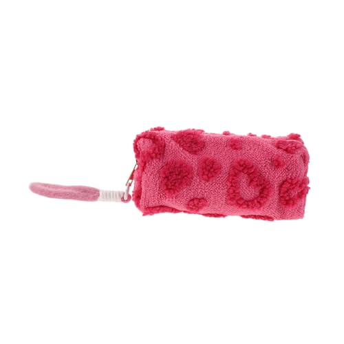 Angoily Große Kapazität Mäppchen Mädchen Herz Design Kawaii Stifteetui mit Reißverschluss Schulbedarf Organizer Tasche für Schüler Rosa von Angoily