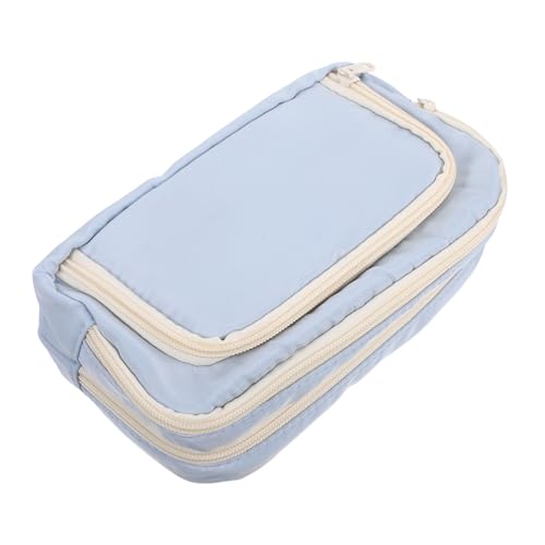 Angoily Großes Federmäppchen mit Fächern Geräumiges Mäppchen für Schüler und Künstler Praktischer Organizer für Stifte und Kunstzubehör Leichtes Reisefreundliches Stiftemäppchen in von Angoily