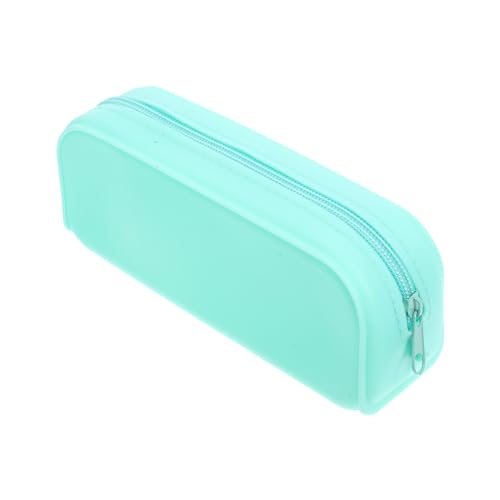 Angoily Großes Silikon Federmäppchen für Mädchen Multifunktional als Reise Make Up Tasche und Büro Organizer Wasserabweisend Geräumig Langlebig Einfacher Stil Vielseitig Einsetzbar von Angoily