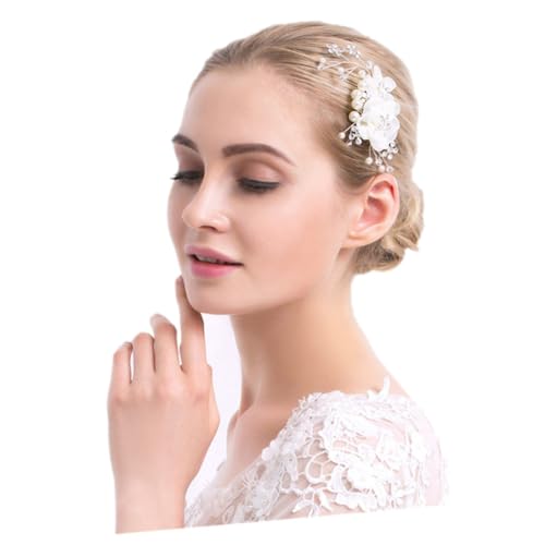 Angoily Haarkamm Für Die Braut Badezimmer-organizer-arbeitsplatte Brautkopfschmuck Für Die Hochzeit Brauthaarkamm Hochzeit Haarkamm Kamm Für Braut Europäischer Stil Weiß Fräulein Strass von Angoily