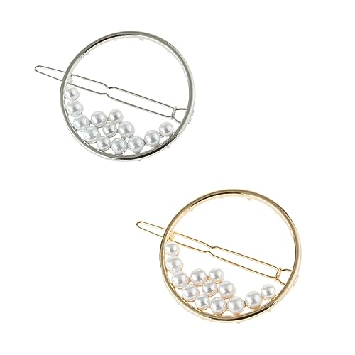 Angoily 2stücke Haarnadeln Perlenintarsien Runde Haarspangen Groß Für Mädchen Passend Für Jede Jahreszeit Und Haarfarbe von Angoily