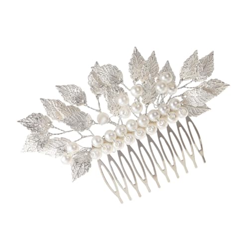 Angoily Haarschmuck Hochzeits-Haarnadelkamm Kamm für Braut Haarspangen Haarklammer Tiara Kämme Hochzeit Haarkamm Clip Vintage Hochzeit Haarkamm Kopfbedeckung Stift von Angoily