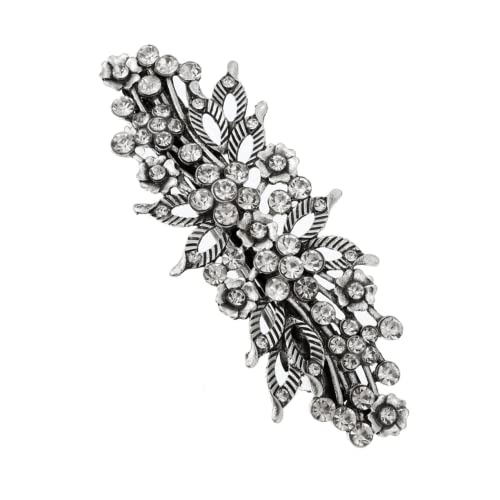 Angoily Haarspange mit Strass haarschmuck Haarspangen frauen kopfschmuck Haarspange für Mädchen Haarnadel Haarklammer Frühlingshaarspange Haarspange die Blumen Damen von Angoily