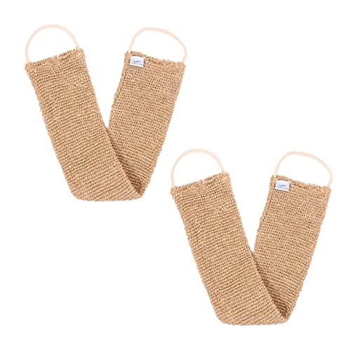 Angoily Handbad Rückenschrubber Ramie Jute Handtuch Rückenreibetuch für Ganzkörperpeeling von Angoily