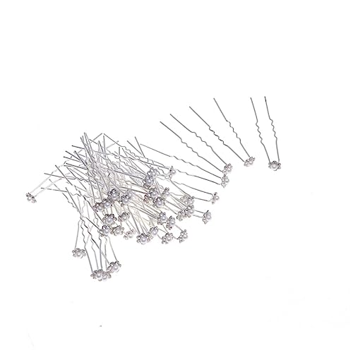 Angoily Handgemachtes Blumen Haarnadel Set Braut Haarnadel Mit Strass Haarspange Für Damen von Angoily