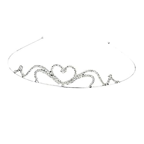 Angoily Haarschmuck Für Kinder Haarband Haarspangen Für Kinder Braut Haarspange Haarspangen Für Die Braut Hochzeit Haarspange Haarklammer Strasssteine Herzkrone Stirnband von Angoily