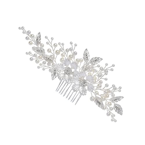 Angoily Hochzeit Haarkamm Strasskamm Haarkamm für die Braut Haarschmuck Haar Blumenkämme Tiara kopfschmuck Kamm für Braut Brautkamm Europäisch und amerikanisch Kopfbedeckung Blütenkopf von Angoily