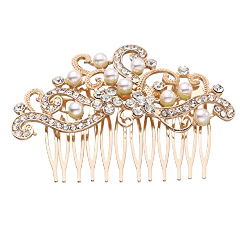 Angoily Deckel von Holzkrügen florale haarkamm hochzeit hochzeitshaar schmuck wedding hair accessories Kämme Haarspangen braut haarkamm Hochzeitskopfschmuck Mode Haarnadel von Angoily