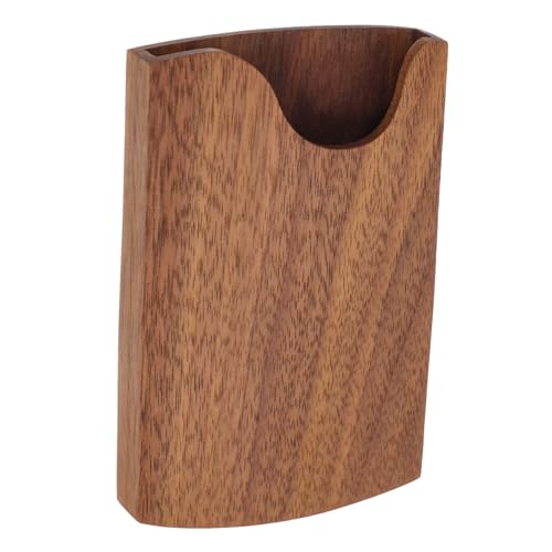 Angoily Holz Visitenkartenetui Business Kartenhalter Tragbarer Kartenhalter für Büro Schreibtisch Robust Praktisch Einfach zu Reinigen Kompaktes Design für Visitenkarten und Kreditkarten von Angoily
