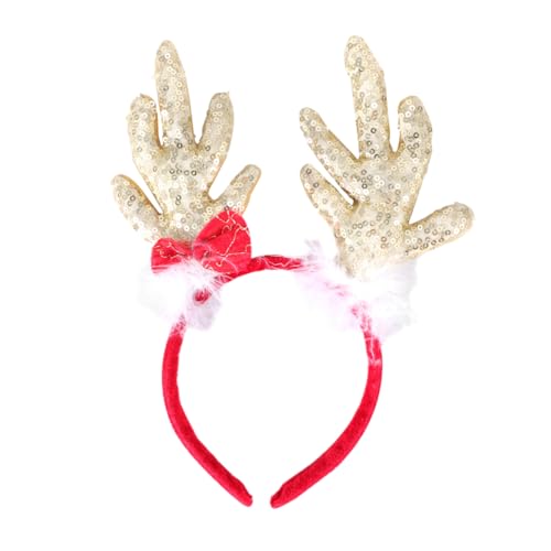 Angoily christmas haarreif christmas headband weihnachtskostüm zubehör Weihnachtshaarreif Stirnband Geschenk Geweih Haarbänder entzückende Haarreifen großes Geweih Kind von Angoily