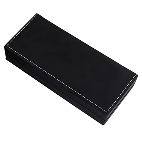 Angoily Kasten Etui Stift aufbewahrung aufbewahrungsbox für stifte Schreibwarenbox Stiftschachtel stiftekoffer Füller Weiß dekorative Stift-Geschenkbox Elegante Stift-Geschenkbox Pu Black von Angoily