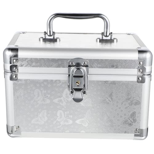 Angoily Kasten Tragbare Kosmetik Box Werkzeugkoffer Kosmetikbehälter für die Reise tragbarer Make up Organizer schmink aufbewahrungsboxen Make-up-Taschen Kosmetiktasche von Angoily