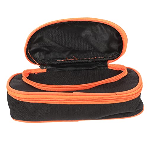 Angoily Kompakter Bleistiftbeutel aus Canvas mit Großem Stauraum Reißverschlussdesign für Schule und Bürobedarf für Stifte Münzen und Kleine Utensilien Langlebig von Angoily