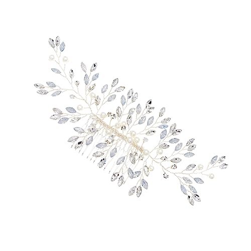 Angoily Kopfbedeckungen Für Die Perlenhochzeit Haarnadeln Hochzeit Haarkamm Kopfschmuck Aus Kristall Haarkamm Aus Kristall Hochzeit Haarnadeln Tiara Strasssteine Braut Haarschmuck von Angoily