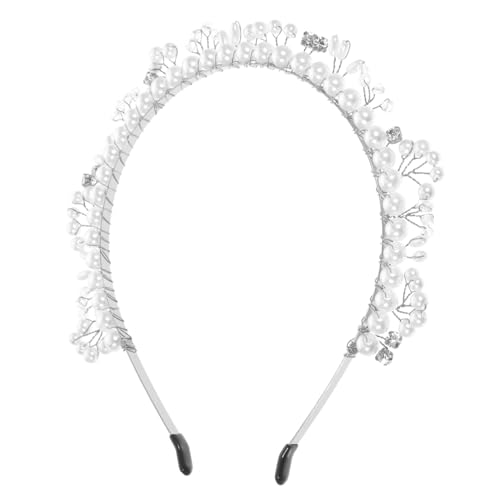 Angoily Kopfschmuck für die Braut Stirnbänder hair accessories for girls brauthaatschmuck Haargummi Tiara Haarband für Damen Kopfbedeckung für Frauen die Blumen Haarteil von Angoily