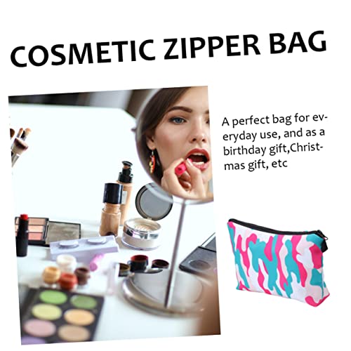 Kosmetik Tasche mit Digitaldruck und Tarnmuster Kosmetiktasche aufbewahrungssack Make-up-Organizer-Tasche Federmäppchen für Mädchen reißverschluss Schminktasche für die Handtasche von Angoily