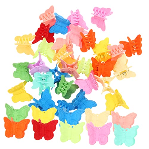 Angoily Krallenhaarspangen 30st Schmetterlingsclip Haarschmuck Einfach Fräulein Kleiner Krallenclip Plastik Haarspangen Für Kinder von Angoily