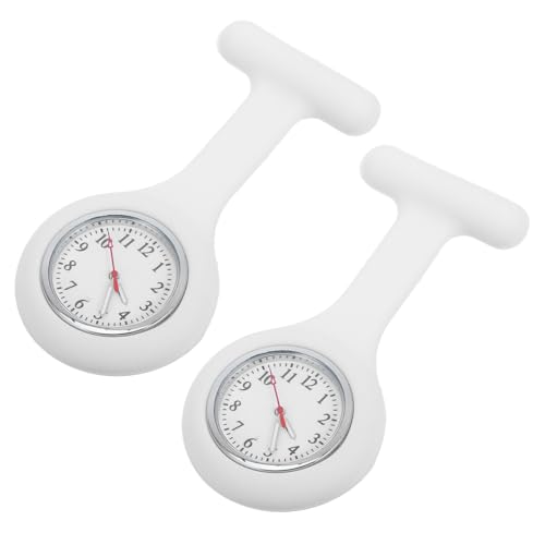 Angoily Krankenschwester-brosche Taschenuhr Aus Silikon Mit Präziser Zeitanzeige Für Krankenschwestern Und Ärzte Kleine Anstecknadel-Uhr Als Ornament Für Familie Und Freunde von Angoily