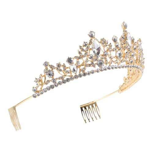 Angoily Frauen Haar Kamm Braut Kopfschmuck Elegante Dekorative Kopfschmuck Hochzeit Haar Decor Zubehör Haar Hoop von Angoily