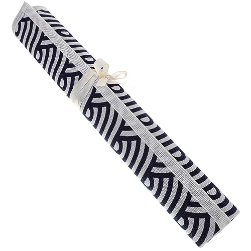 Angoily Kunststudenten Stiftetui Schwarzem und Weißem Fächer Pinselrolltasche für Zeichnungsstifte Praktische Aufbewahrungstasche für Künstlerbedarf von Angoily