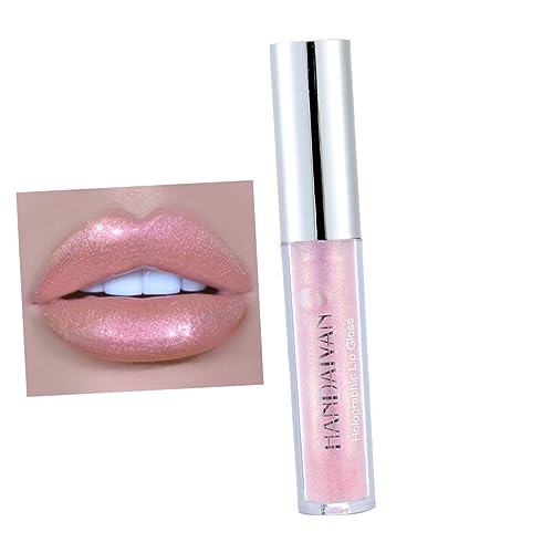 Angoily Lipgloss flüssiger lippenstift für damen Diamant-Lippenstift langanhaltender Lippenstift helles Licht Fräulein von Angoily