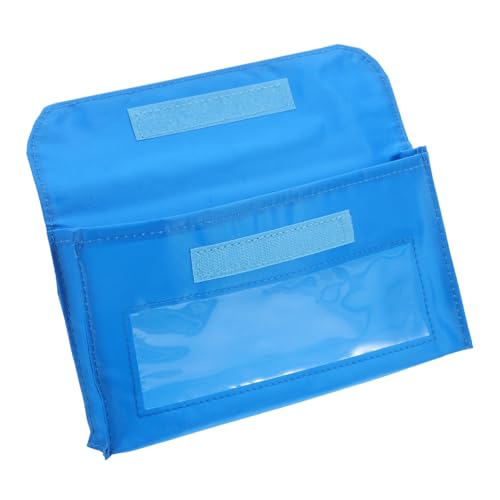 Angoily Magnetischer Whiteboard -Stiftbeutel magnetischer trocken abwischbarer Markerhalter magnetische Tasche Marker Halter magnetisch stiftehalter magnetisch whiteboard PVC Blau von Angoily