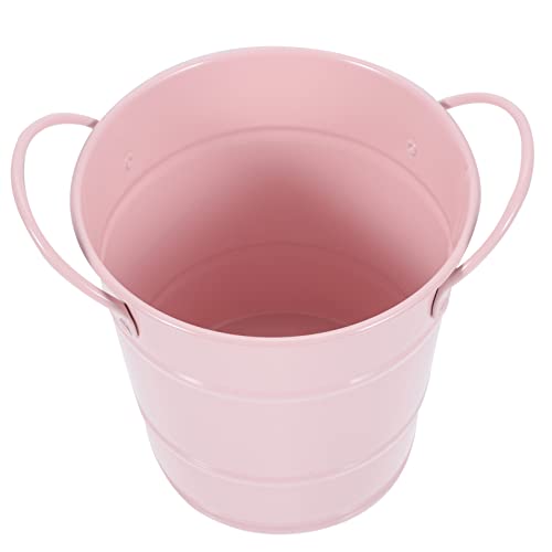 Angoily Make-up-Pinselhalter Eimer zur Aufbewahrung von Eiswürfeln Augenbrauenbürstenhalter Vase Hochzeitsvasen Eimer Stifthalter Desktop-Organizer Schmiedeeisen Wasserkocher Kühler von Angoily