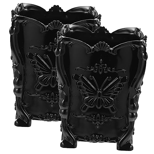 Angoily 2 Stücke Make-up Pinsel Stift Organizer Container Make-up Zubehör Dekorative Lidschatten Make-up Veranstalter von Angoily