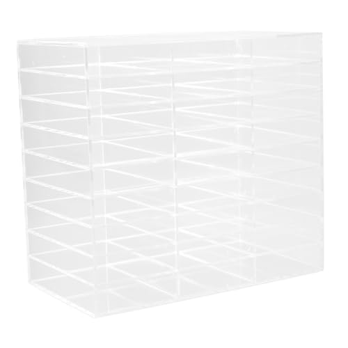 Angoily Markierung Stift Lager Stand Schreibtisch Stift- Und Marker-Organizer Schlüssel Markerorganisator Mit Halter Für Sortiermarkierungen Dekoration Stifthalter Acryl Transparent von Angoily