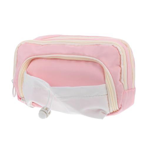 Angoily Mehrschichtiges Federmäppchen Mädchen Lagiger Großer Stiftebeutel mit Zugband Geräumiger Federtasche für Schule Büro Langlebiges Material Handliche Aufbewahrung für Stifte und von Angoily