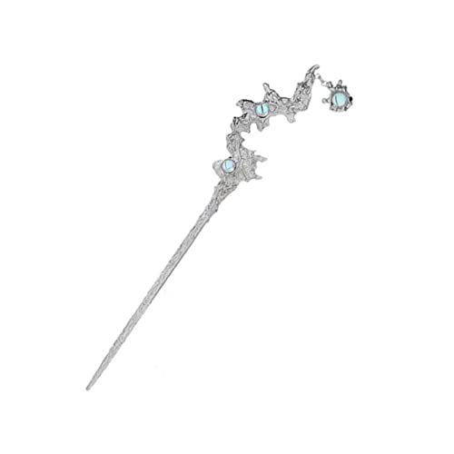 Angoily Mondfinsternis-Haarnadel orientalischer Haarstift. Vintage Haarnadeln aus Metall die chinesen elegant girl Tiara Haarspangen Frauen Haarnadel Haarknoten-Stick Opal von Angoily