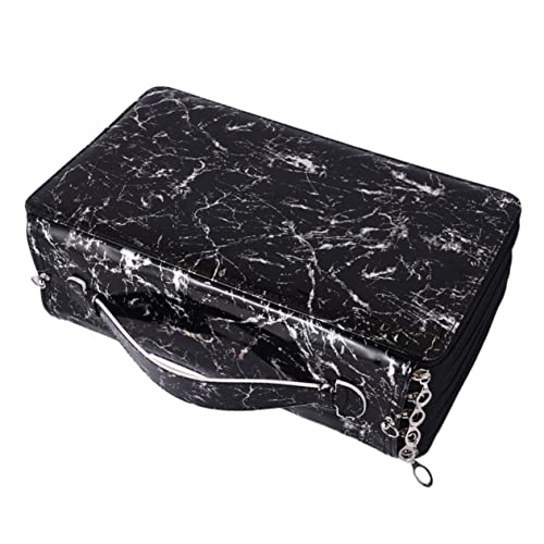 Angoily Multi Layer Stiftetasche Große Kapazität Stofftasche mit Reißverschluss für Stifte und Schreibwaren für Schule und Büro Fächer von Angoily