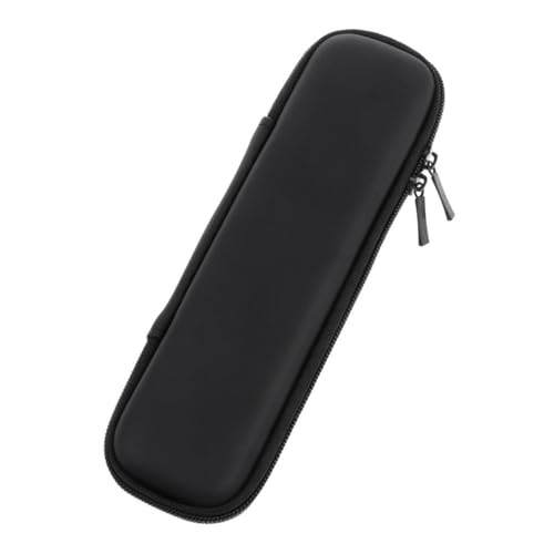 Angoily Multifunktionales Federmäppchen aus PU mit Reißverschluss Leichter Stifteschutz Organizer für Schule Büro Zuhause Schwarzes Etui für Stifte und Schreibwaren von Angoily