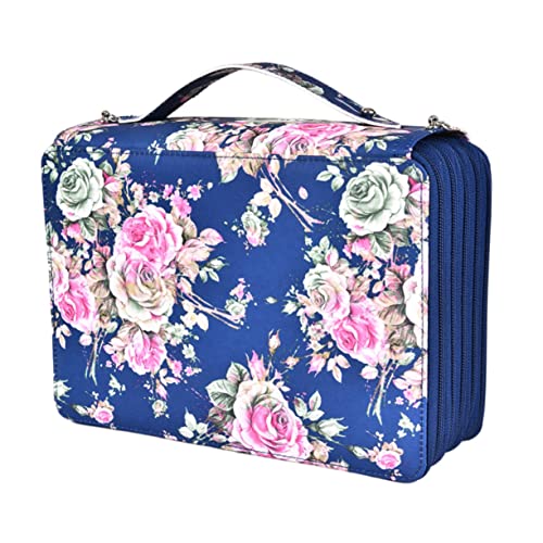 Angoily Muster Bleistiftetui Fächer Großer Stifte Organizer für Künstler und Studenten für Zeichnungen und Malutensilien mit Elegantem Design und Hoher Kapazität von Angoily