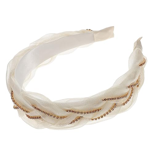 Angoily Organza Stirnband damen stirnbänder Kopfbedeckung aus Organza Haargummi Haarschmuck gepolstertes Stirnband Chiffon-Stirnband Mädchen Liner Tuch Fräulein Plastik von Angoily