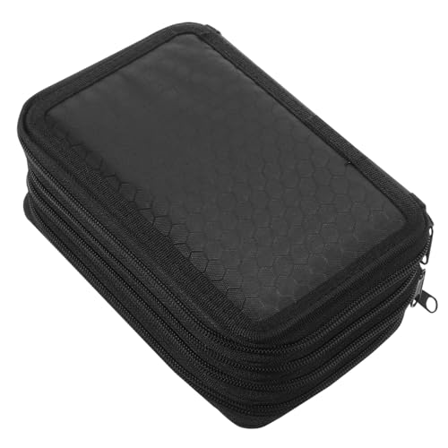 Angoily Bleistifttasche Mit Reißverschluss Schreibwarenhalter Aus Langlebig Und Waschbar Stiftbehälter Für Studenten Organizer Für Schreibwaren von Angoily