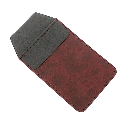 Angoily PU Stifthalter für Ärzte Auslaufsicheres Etui Kleiner Praktischer Pen Organizer Passend für Arztkittel Innentasche Langlebig und Formstabil Weinrot von Angoily
