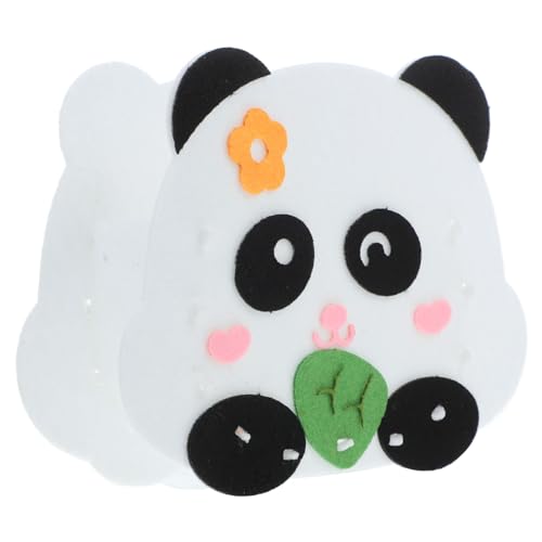 Angoily Panda-stifthalter Bleistiftbeutel-ästhetik Mäppchen Digitale Stickpatches Panda-Applikation Bleistiftbeutel Süß Panda Flicken Zum Aufbügeln Panda-Patch Gefühlt Weiß von Angoily
