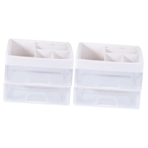 Angoily Parfüm 2St schubladenbox schubladenkasten schmuckschachtel Schmuckaufbewahrung jewel case jewelry box Acryl Aufbewahrungskiste Schmuckkästchen Schreibwaren Kosmetik Plastik Weiß von Angoily