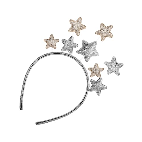 Angoily Pentagramm-stirnband Stirnband Kinder Erwachsene Glitzerstern-kopfschmuck Haargummis Für Mädchen Stirnbänder Für Mädchen Stirnbänder Für Kinder Haarband Kopfbedeckung Metall Eisen von Angoily