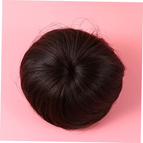 Angoily Perücke Haarring Synthetischer Haarknoten Prinzessin Leia Brötchen Brötchenverlängerungen Für Frauen Leia-brötchen Haarknoten Verlängerung Ballettbrötchen Krapfen Gummiband von Angoily